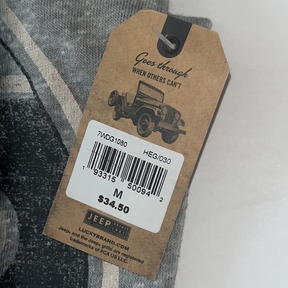 ✨Reduced NWT LUCKY - JEEP t-shirt slightly distressed - Unisex - Picture 4 of 6